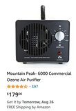 Mountain Peak - UltraMAX Commercial Ozone Generator