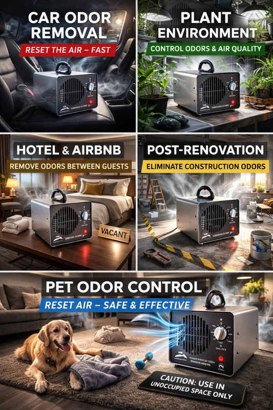 How Ozone Generators Eliminate Odors in Homes, Cars, and Hotels