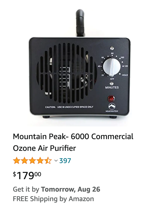 Mountain Peak - UltraMAX Commercial Ozone Generator